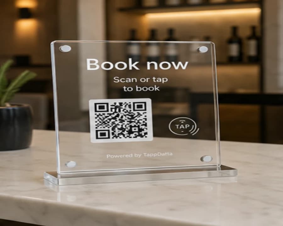 Booking and appointment plaque photo card image