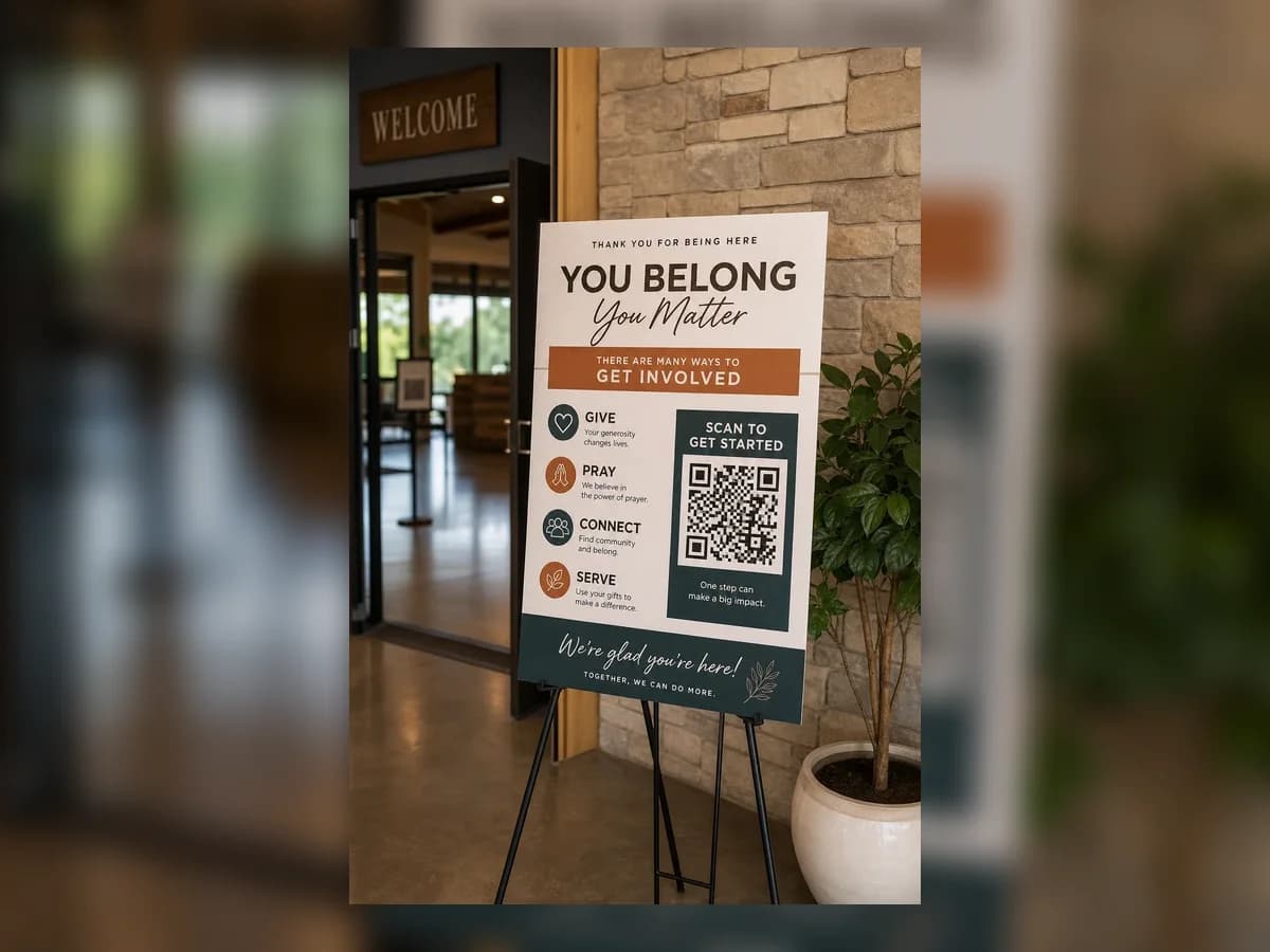 Church giving SCANDATT lobby poster preview card image