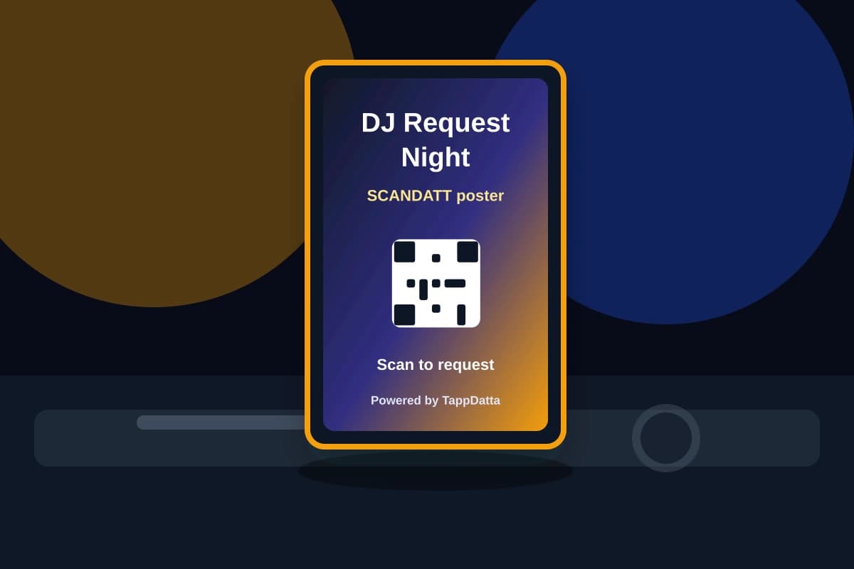 DJ request SCANDATT poster preview hero image