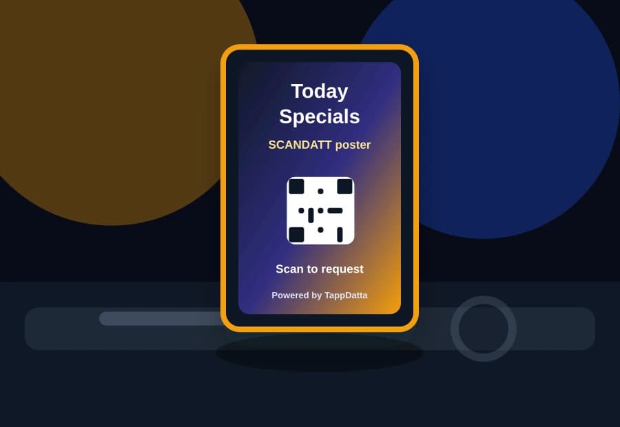 Restaurant specials SCANDATT poster preview card image