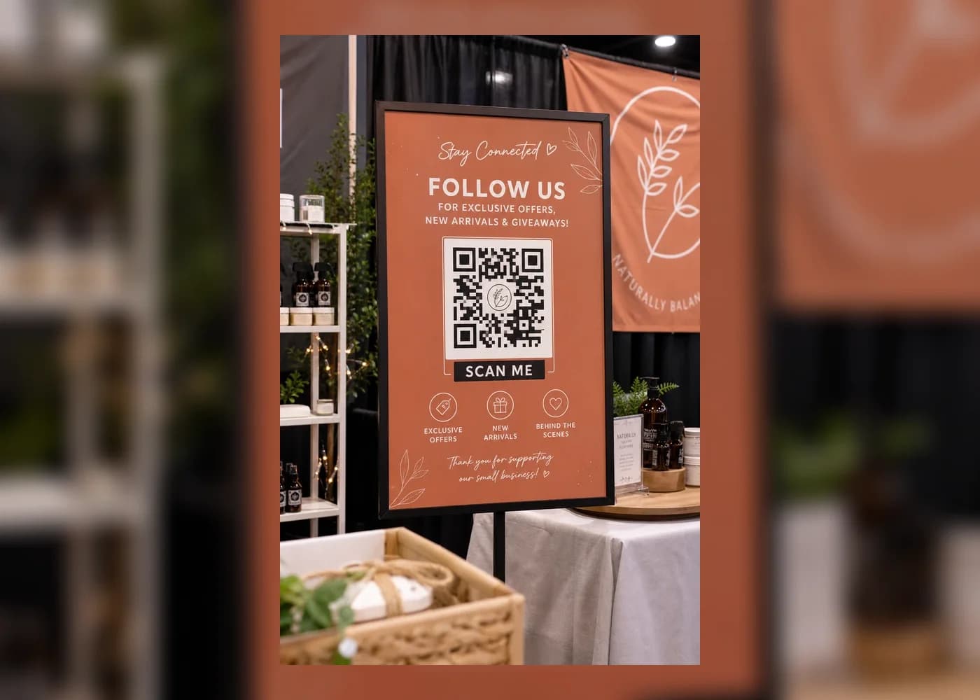 Social follow SCANDATT flyer preview lifestyle image