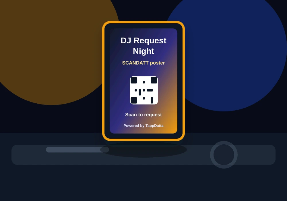 SCANDATT DJ Poster presented in a premium nightlife event setting