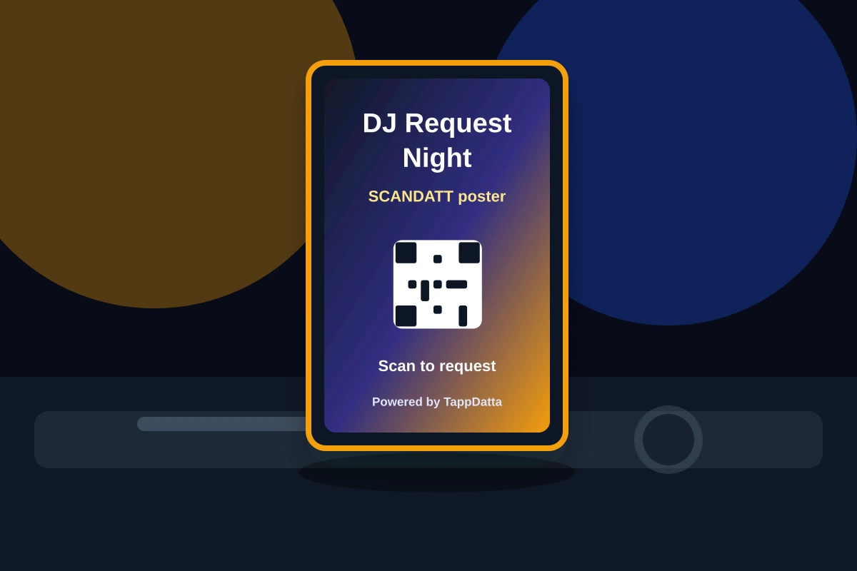DJ and event SCANDATT poster mockup